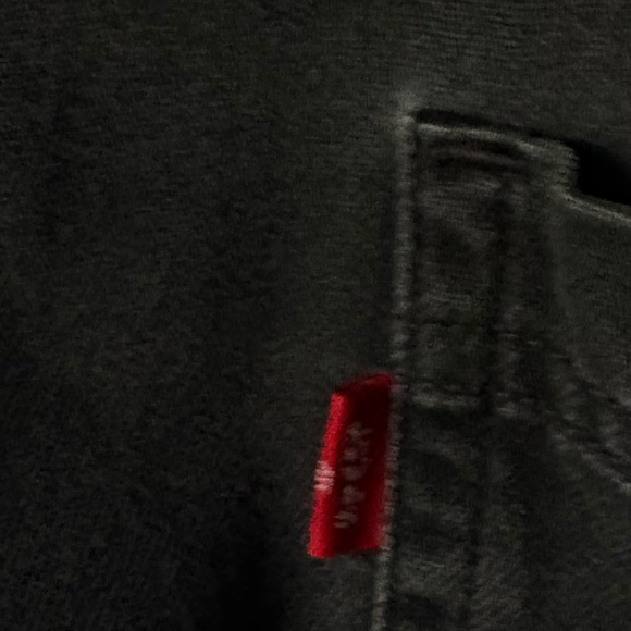 Levis Denim Shirt Jacket Mens L Black Denim - Picture 2 of 6